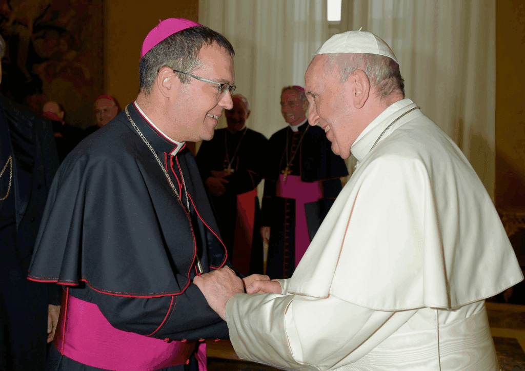 Papa Francisco y Mons. Jesús Vidal