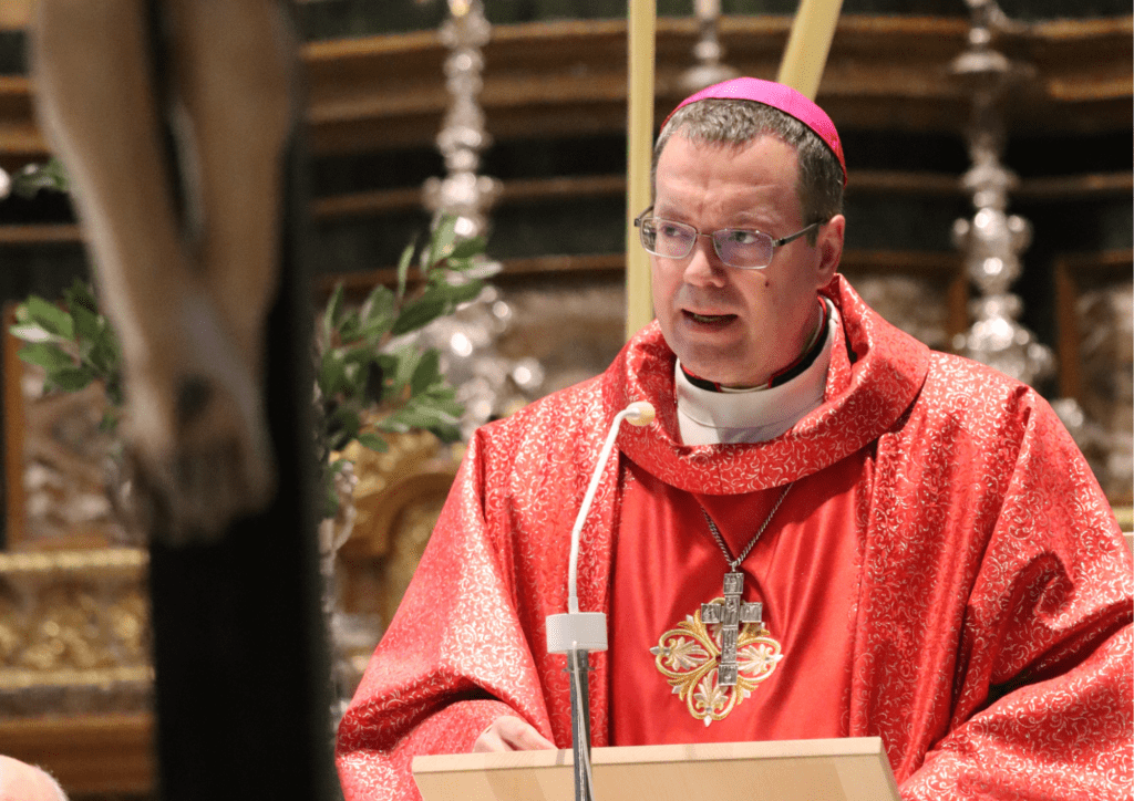 Mons. Jesús Vidal en la Catedral el Domingo de Ramos
