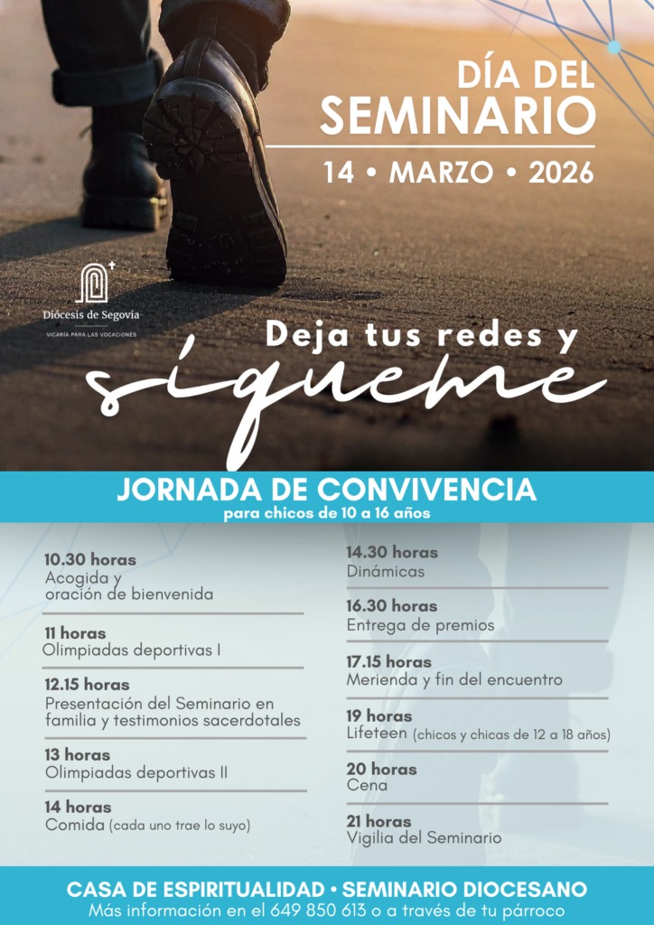 Cartel con la Jornada de Convivencia por el Día del Seminario 