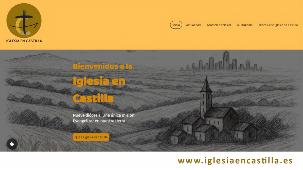 Imagen de la cabecera de la página web de Iglesia en Castilla