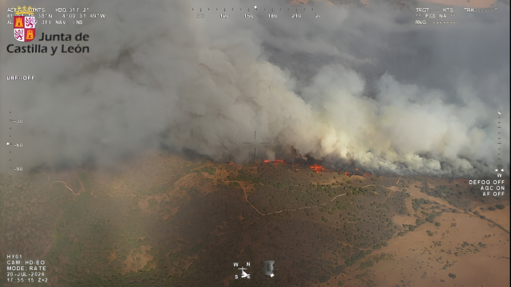 Incendio forestal Brieva
