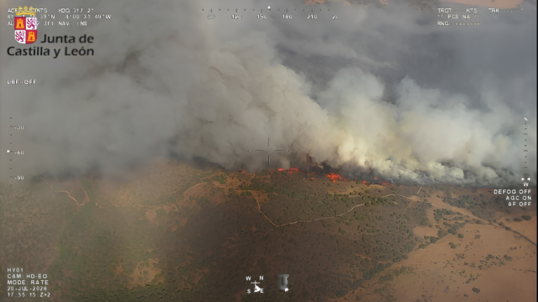 Incendio forestal Brieva